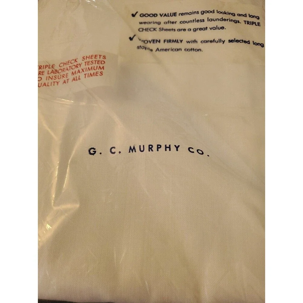 Vtg Sets Triple Check Muslin Pillow cases New Original Packaging 42